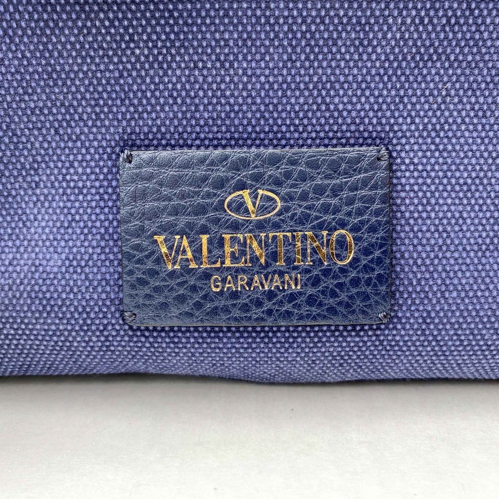 Valentino Garavani Denim Butterfly Backpack Blue - Picture 11 of 11